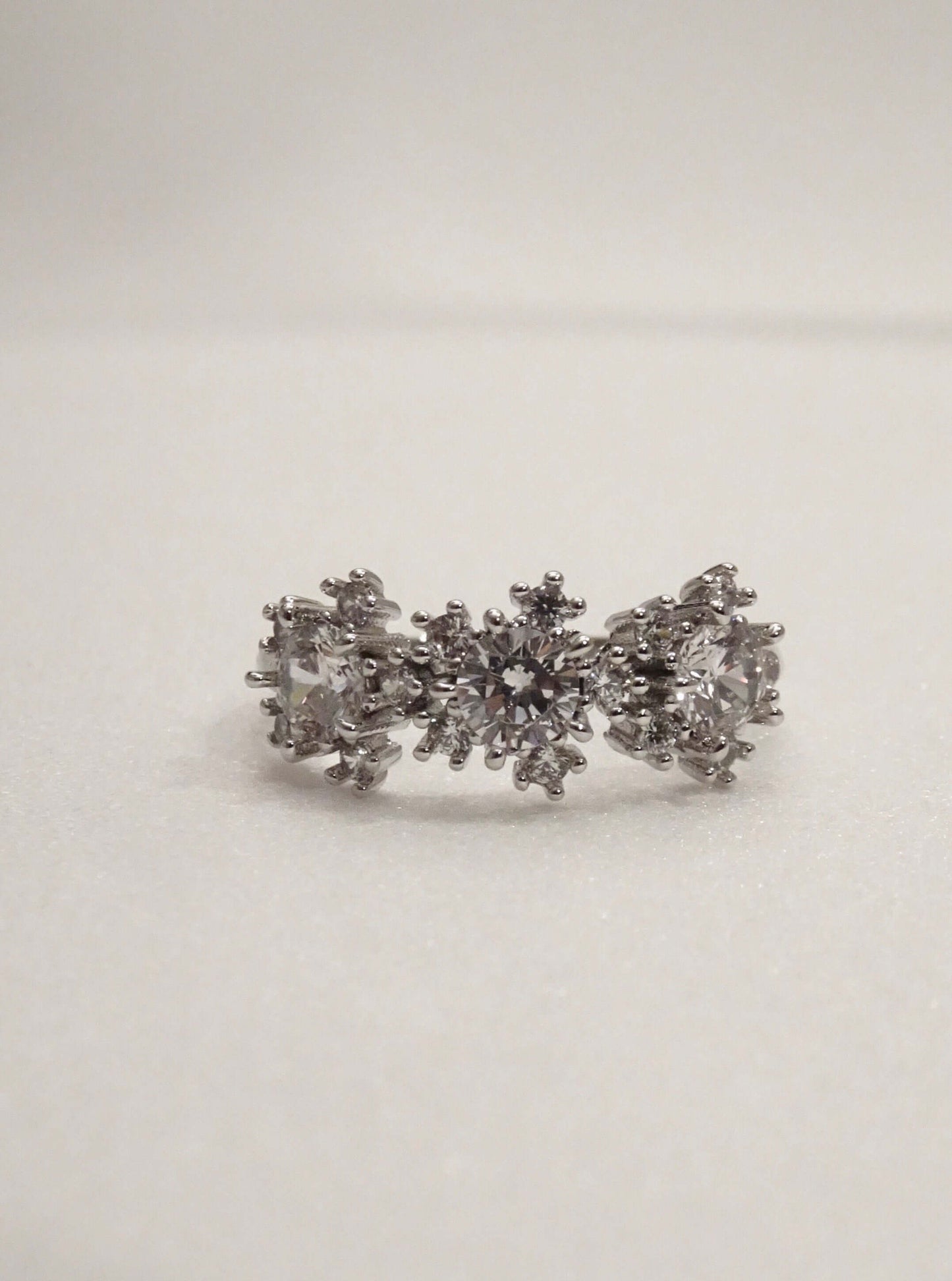 SPARROW dainty CZ ring for women, minimalist stackable band, trendy layering jewelry, perfect gift for her—birthday, anniversary, Christmas, Valentine’s Day
