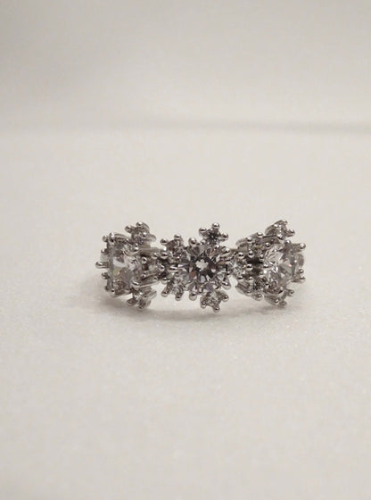 SPARROW dainty CZ ring for women, minimalist stackable band, trendy layering jewelry, perfect gift for her—birthday, anniversary, Christmas, Valentine’s Day