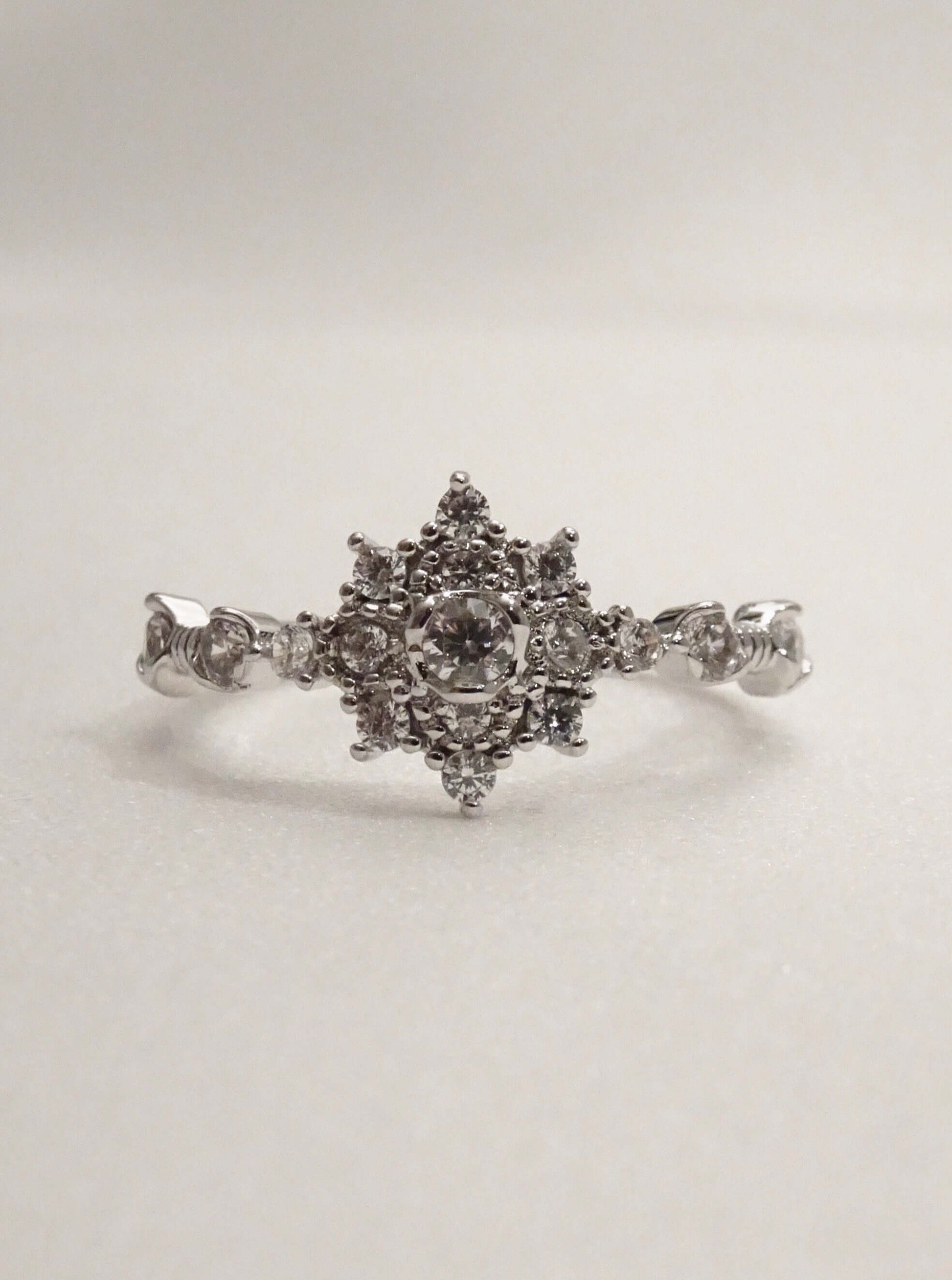 SPARROW dainty CZ ring for women, minimalist stackable band, trendy layering jewelry, perfect gift for her—birthday, anniversary, Christmas, Valentine’s Day