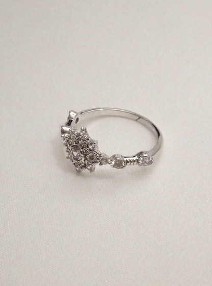 SPARROW dainty CZ ring for women, minimalist stackable band, trendy layering jewelry, perfect gift for her—birthday, anniversary, Christmas, Valentine’s Day