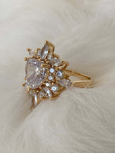 Load image into Gallery viewer, Heart ring, heart ring gold, heart ring gold jewelry, cocktail ring, heart shaped gold ring, heart shaped gold ring gold heart ring, gold heart ring with diamond, statement rings, statement rings unique, the rosalind heart ring Vanessa mooney

