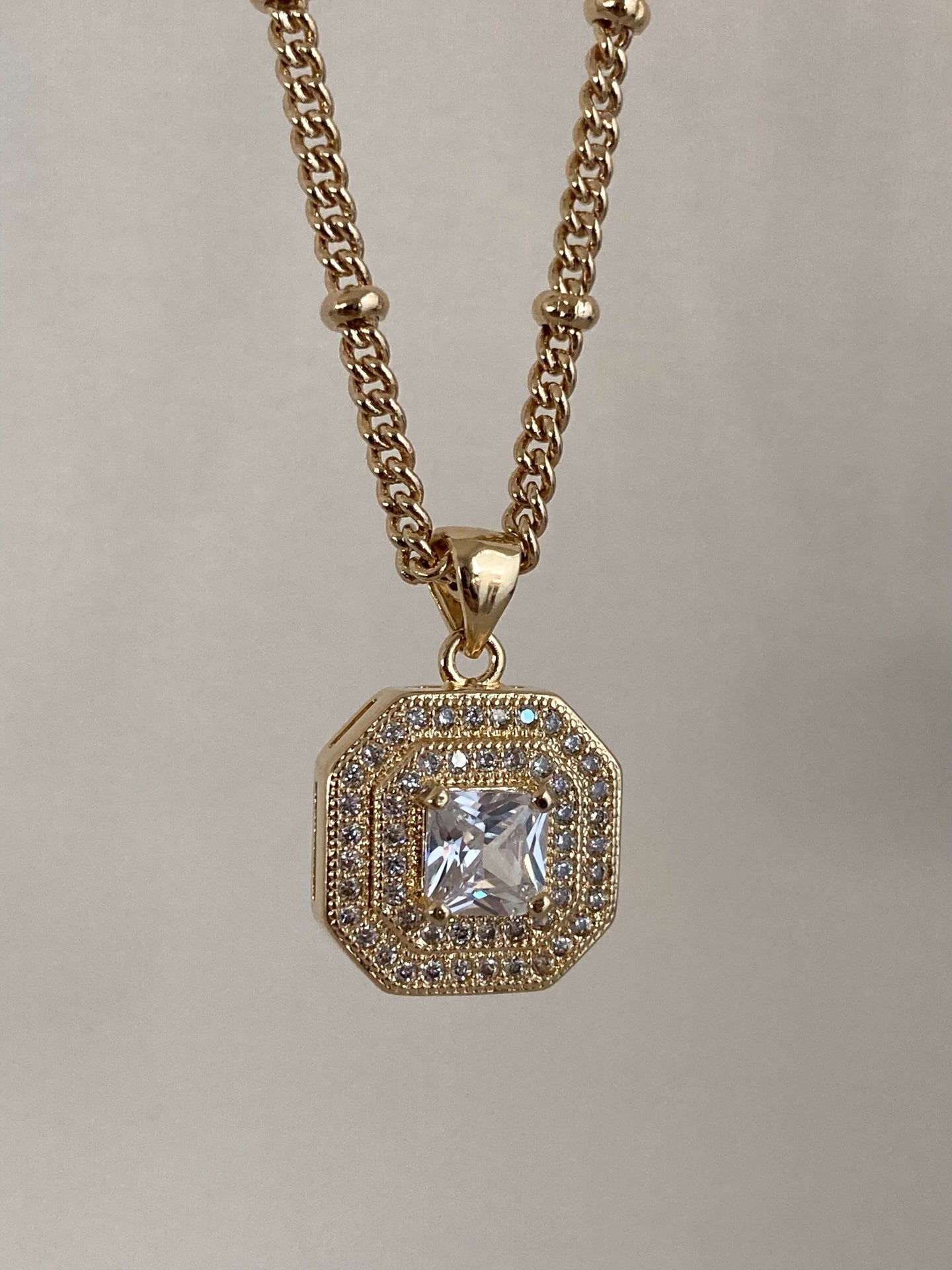 cubic zirconia necklace, bridal jewelry, cubic zirconia simple gold pendant necklace, square pendant necklace, square pendant gold necklace, Layering necklaces gold, bridal necklace gold, bridal jewelry gold, cubic zirconia square pendant necklace