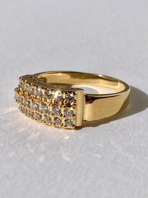 Cubic zirconia rings, cubic zirconia eternity bands, diamond rings, cz rings, cz rings engagement, cz rings that look real, cz rings gold, statement rings diamond, statement rings, statement rings unique diamond, Vanessa Mooney THE GINGER RING