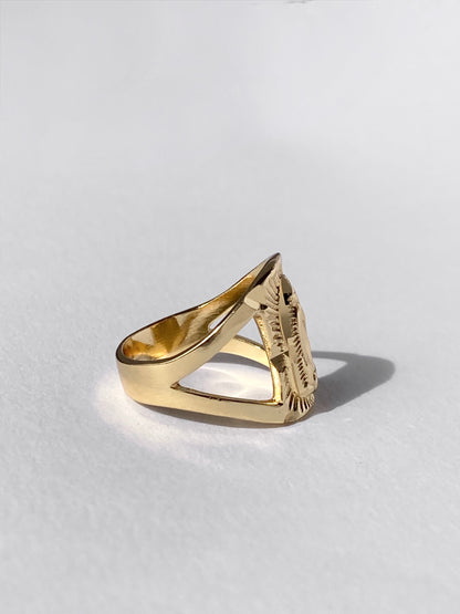 SPARROW unisex bold statement ring with Virgin Mary design, religious jewelry, trendy men’s jewelry, men’s fashion jewelry, men’s statement ring, men’s ring, Child of Wild The Mother Mary Ring 
