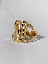 Load image into Gallery viewer, Mary ring gold, virgin mary ring, virgin mary ring gold, virgin mary ring men, virgen de Guadalupe rings, la virgen de Guadalupe rings, men rings gold, gold rings for men, child of wild the mother Mary ring, child of wild Mary ring, child of wild rings
