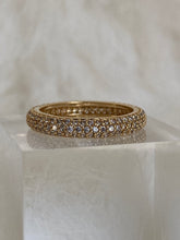 Load image into Gallery viewer, Silvia Glimmer Ring, Child of wild ring, Micro pave ring, micro pave band, micro pave eternity band, micro pave diamond ring, crystal band ring, Pave CZ Eternity Band, stacking rings diamond, layering rings gold, vanessa mooney SABRINA RING
