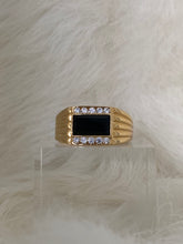 Load image into Gallery viewer, Levi Onyx Ring, child of wild Levi Onyx ring, Vanessa Mooney Kingston ring, Vanessa Mooney unisex papa ring, black onyx ring men, black onyx rings women, black onyx ring gold, unisex rings, black stone ring gold, Child of Wild Ring, Child of Wild Levi Onyx Cocktail Ring 
