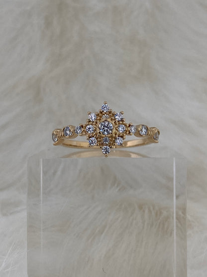 SPARROW dainty CZ ring for women, minimalist stackable band, trendy layering jewelry, perfect gift for her—birthday, anniversary, Christmas, Valentine’s Day
