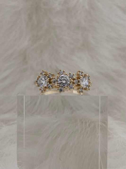SPARROW dainty CZ ring for women, minimalist stackable band, trendy layering jewelry, perfect gift for her—birthday, anniversary, Christmas, Valentine’s Day