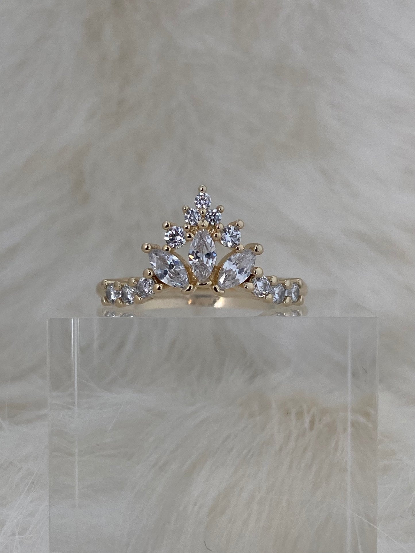 SPARROW dainty CZ ring for women, minimalist stackable band, trendy layering jewelry, perfect gift for her—birthday, anniversary, Christmas, Valentine’s Day