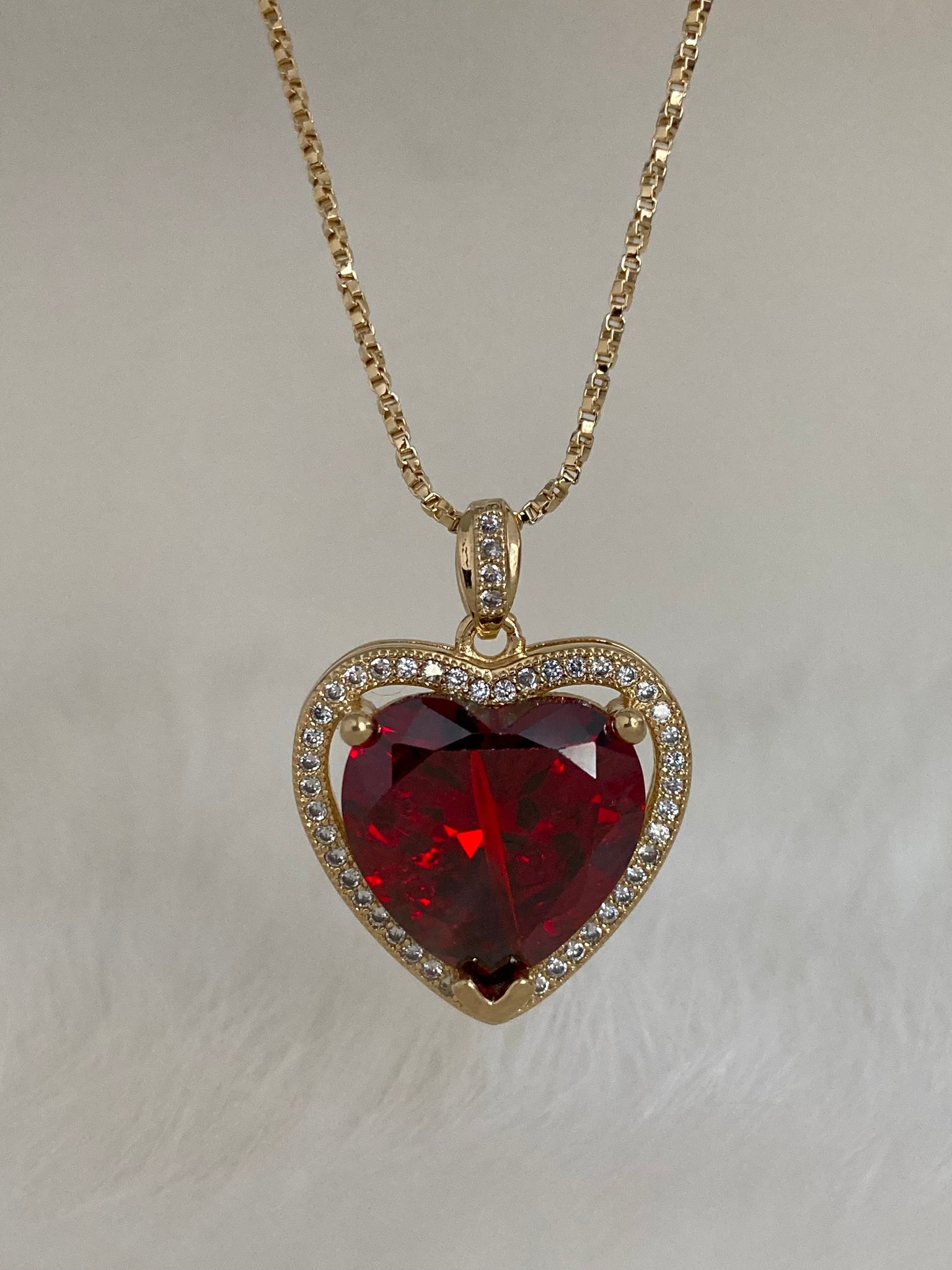 The Ruby Heart Necklace |