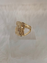 Load image into Gallery viewer, Mary ring gold, virgin mary ring, virgin mary ring gold, virgin mary ring men, virgen de Guadalupe rings, la virgen de Guadalupe rings, men rings gold, gold rings for men, child of wild the mother Mary ring, child of wild Mary ring, child of wild rings
