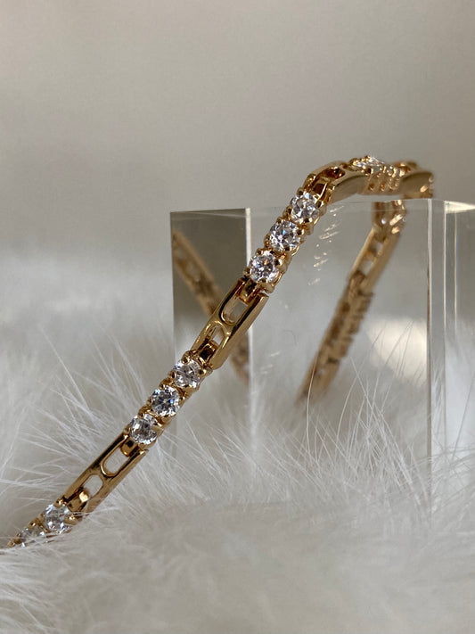 Child of Wild Castlewood CZ Bracelet SPARROW CZ stone chain bracelet, gifts for her birthday, anniversary, gifts for her Valentine's Day, unique gifts for women, personalized jewelry for her, elegant women's bracelet, luxurious jewelry gift for her
