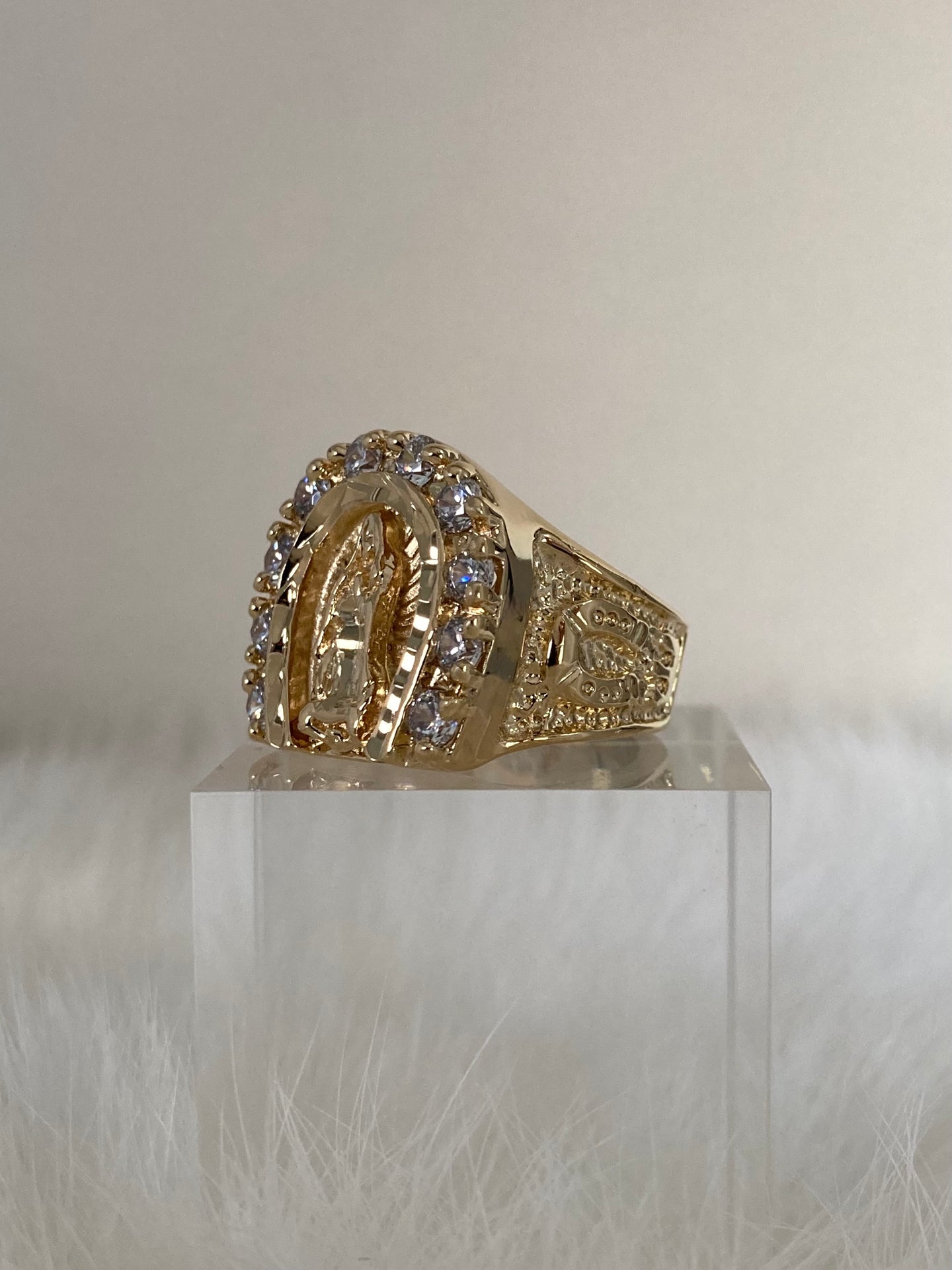 Vanessa Mooney cz Mary ring, virgin Mary ring, Mary ring, virgin Mary gold ring, religious rings, men's religious rings, mens fashion rings, unique rings for women, mens biker rings, unique mens rings, stylish rings for men, mary jewellery