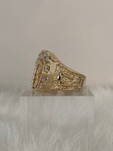Load image into Gallery viewer, Vanessa Mooney cz Mary ring, virgin Mary ring, Mary ring, virgin Mary gold ring, religious rings, men&#39;s religious rings, mens fashion rings, unique rings for women, mens biker rings, unique mens rings, stylish rings for men, mary jewellery
