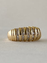 Load image into Gallery viewer, Child of Wild The Parker Crystal Ring, Child of Wild ring, Parker Crystal Ring, Dome ring, croissant dome ring, pave croissant dome ring, diamond dome ring, puff ring, bottle service ring Vanessa mooney, Parker ring child of wild, cocktail ring
