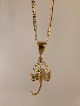 Load image into Gallery viewer, Scorpion necklace, Vanessa Mooney wyclef necklace, scorpion necklace Scorpio, scorpion necklace silver, scorpion necklace men, scorpion necklace for men, scorpion necklace gold, scorpion pendant gold, scorpion pendant men, 
