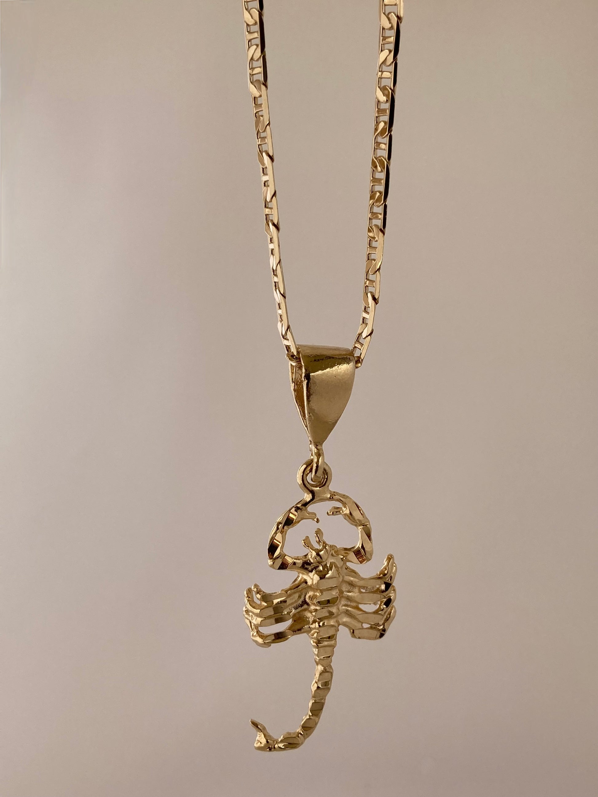 SPARROW scorpion pendant necklace, large statement scorpion pendant, unisex necklace, bold men's fashion jewelry, gothic punk style, men's statement jewelry, gifts for him