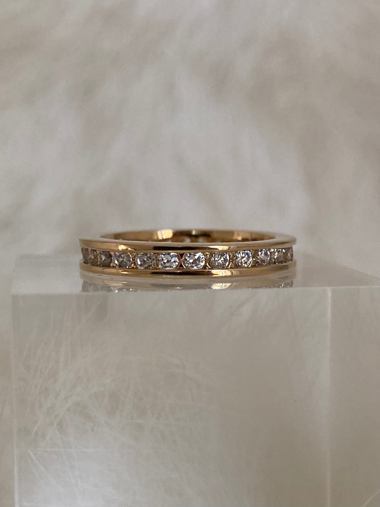 Gold ring, stackable ring, layered ring, unisex ring, pinky ring, statement ring, stacking bands, cubic zirconia ring, infinity ring, eternity ring, thin band ring, boho jewelry, festival jewelry, gift for her, trendy ring, minimalist ring