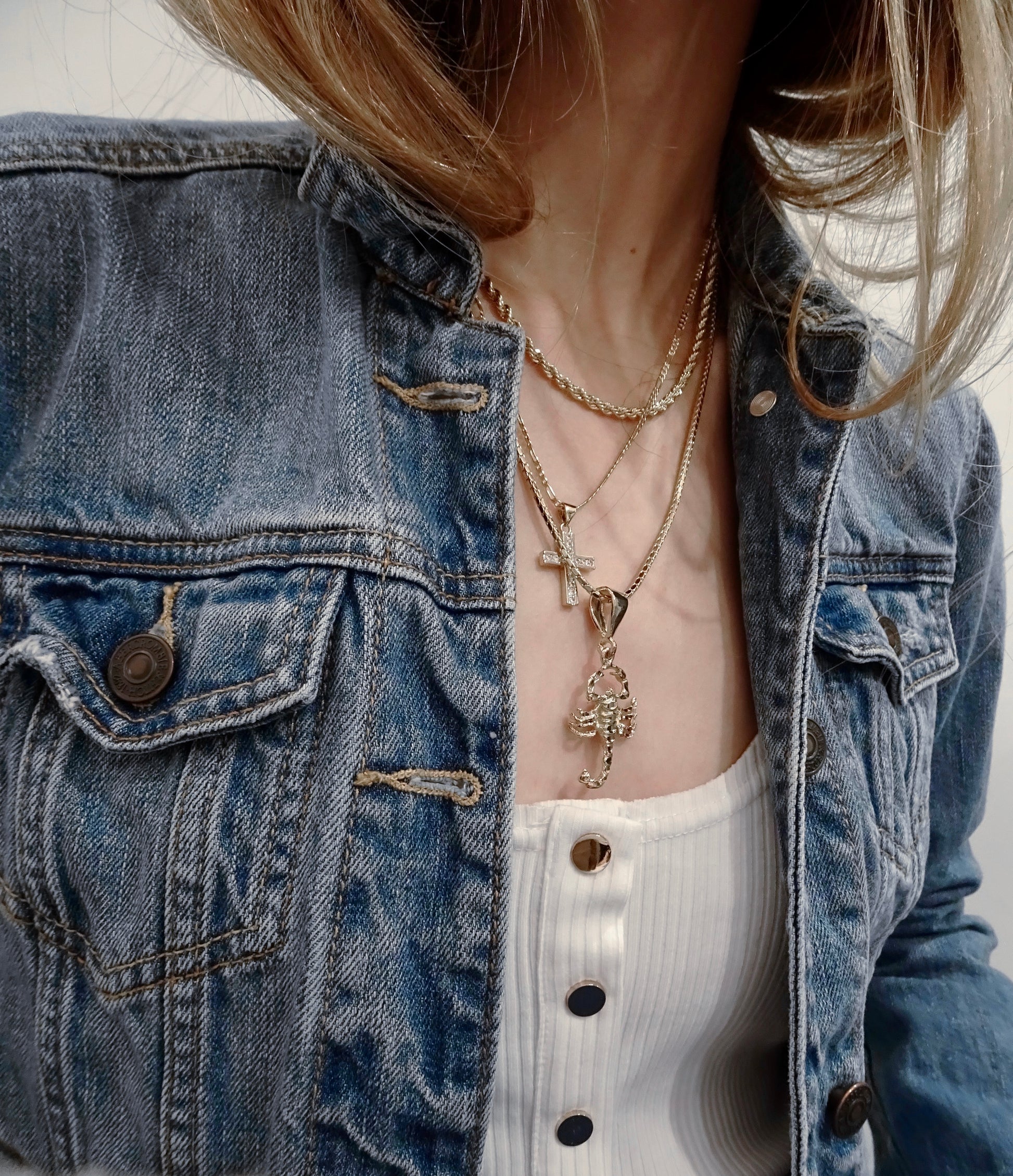 SPARROW scorpion pendant necklace, large statement scorpion pendant, unisex necklace, bold men's fashion jewelry, gothic punk style, men's statement jewelry, gifts for him