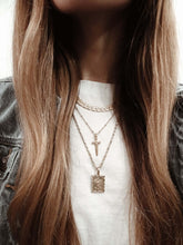 Load image into Gallery viewer, Vanessa Mooney The Giovanni Necklace, Vanessa Mooney Cross Necklace, The Nazareth Necklace, Child of Wild Goddess Necklace, crucifix necklace, gold crucifix necklace, cross necklace, mens cross necklace
